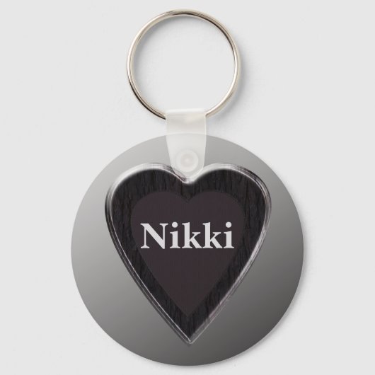 Nikki Heart Keychain von 369MyName Schlüsselanhänger (Vorderseite)