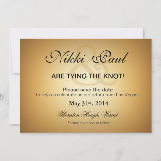 Nikki & Paul Las Vegas Deluxe Save the Date (Rückseite)