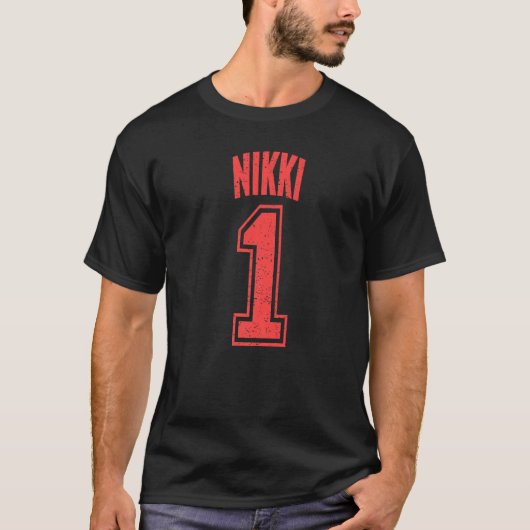 Nikki Supporter Nummer 1 Großer Lüfter T-Shirt (Vorderseite)