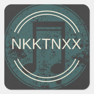 Nikkitanixx Logo-Produkt Quadratischer Aufkleber