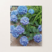 Nikko Blue Hydrangea Blume Foto Puzzle (Vertikal)