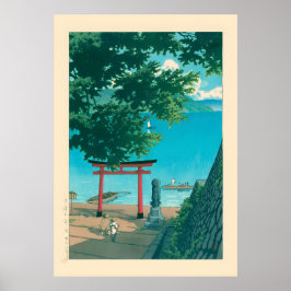 Nikko Chuzenji Lake Utagahama von Kawase Hasui Poster