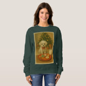 Nikko der Hund Weihnachtspullover Sweatshirt (Vorne ganz)