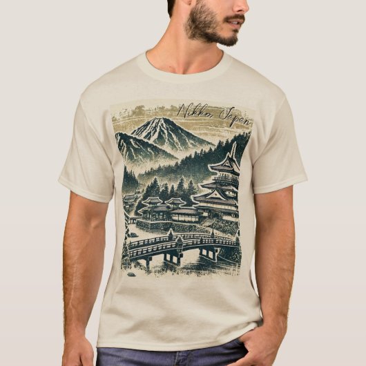 Nikko Japan Distressed Grunge T-Shirt (Vorderseite)