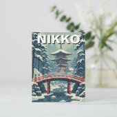 Nikko Japan Reise Postkarte (Stehend Vorderseite)