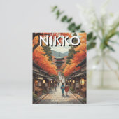 Nikko Japan Reise Postkarte (Stehend Vorderseite)