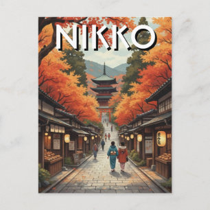 Nikko Japan Reise Postkarte