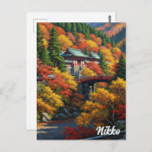 Nikko Japan Travel Postkarte (Vorne/Hinten)