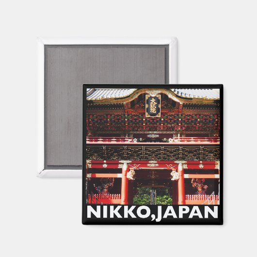 Nikko Magnet (Vorderseite/Rückseite)