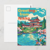 Nikko Magnet Postkarte (Vorne/Hinten)