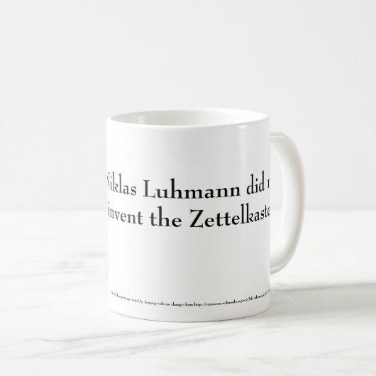 Niklas Luhmann Tasse (VorderseiteRechts)