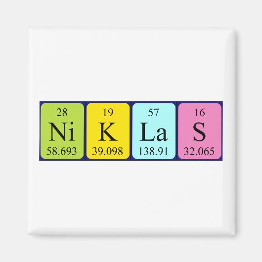 Niklas Periodenmagnet Magnet (Vorne)