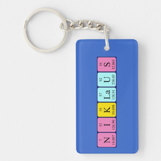 Niklaus Periodenschlüsselring Schlüsselanhänger (Vorderseite)