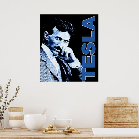 Nikloa Tesla Poster (Küche)