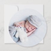 Niko Round Foto Vielen Dank Einladung (Rückseite)