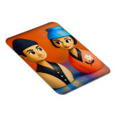 NIKO UND HANA FOTO MAGNET. MAGNET (Rechte Seite)