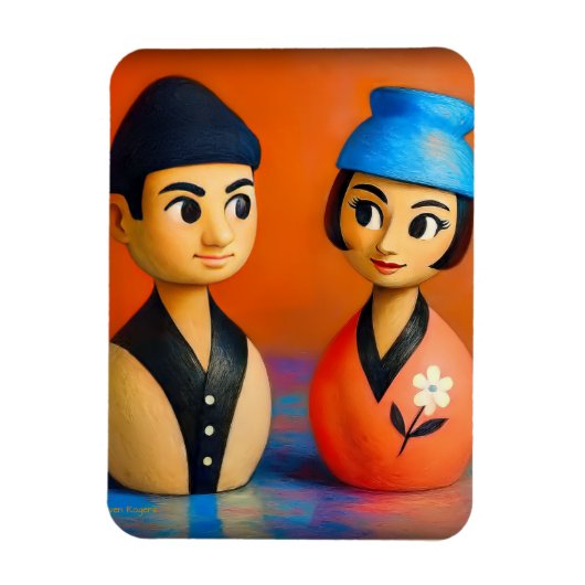 NIKO UND HANA FOTO MAGNET. MAGNET (Vertikal)