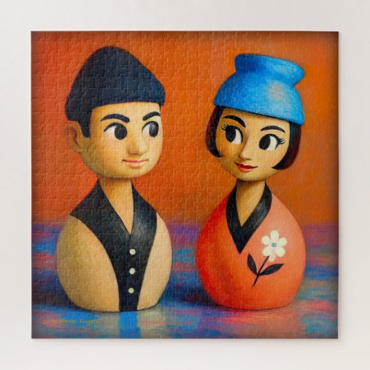 NIKO UND HANA PUZZLE. 20 X 20 INCHES. PUZZLE (Vertikal)