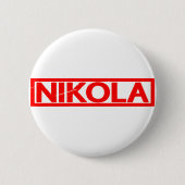 Nikola Briefmarke Button (Vorderseite)
