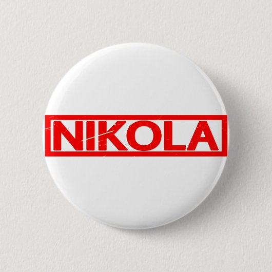 Nikola Briefmarke Button (Vorderseite)