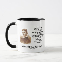 Nikola gelassener Tesla die Zukunft sagen dem Kaffeetasse