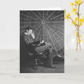 Nikola Tesla, 1896 Karte (Gelbe Blume)