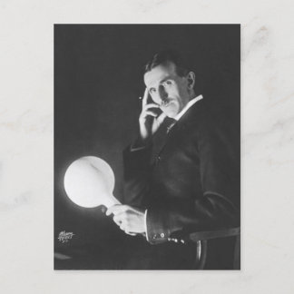 Nikola Tesla, 1898. Postkarte