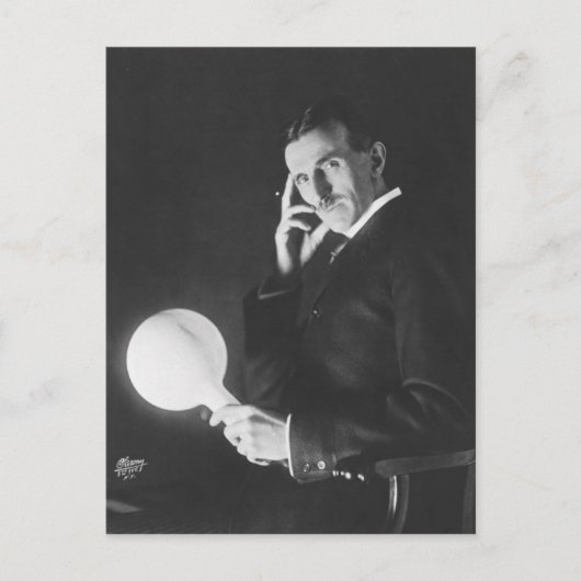 Nikola Tesla, 1898. Postkarte (Vorderseite)