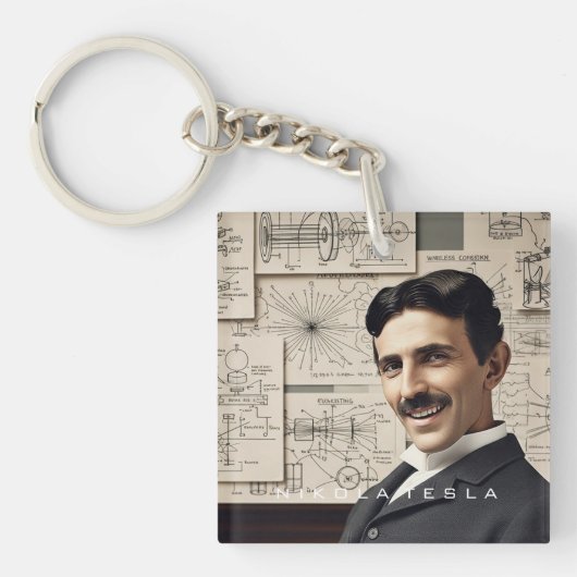 Nikola Tesla - 369 Key for the Universe Schlüsselanhänger (Vorderseite)