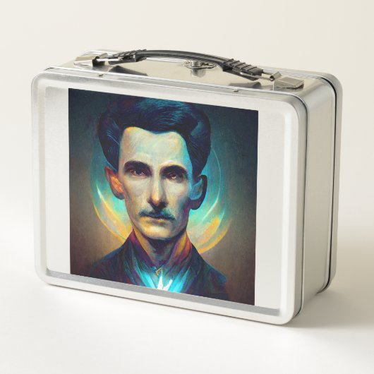 Nikola Tesla, Android Metal Lunch Box (Rückseite)