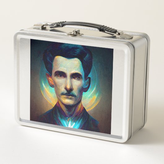Nikola Tesla, Android Metal Lunch Box (Vorderseite)