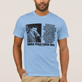 Nikola Tesla-Austausch des Gedanken-Zitats T-Shirt