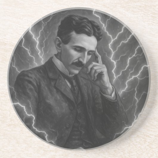 Nikola Tesla - Blitzende Untersetzer (Vorne)