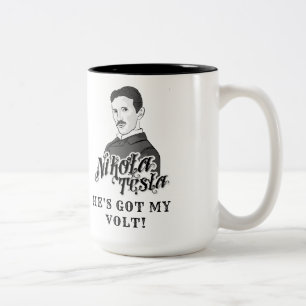 Nikola Tesla brachte mir Volt Zweifarbige Tasse