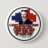 Nikola Tesla Button (Vorderseite)