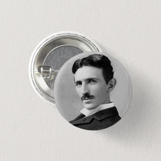 Nikola Tesla Button (Vorne & Hinten)