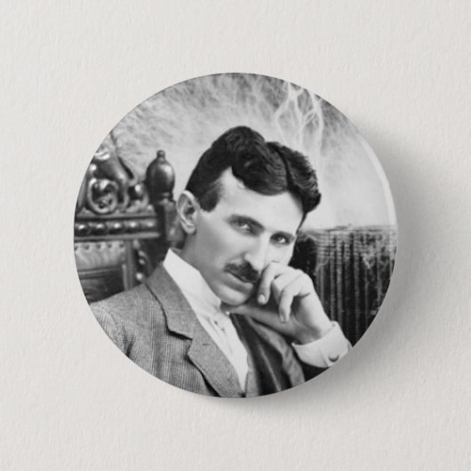 Nikola Tesla Button (Vorderseite)