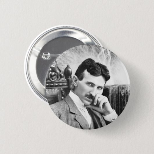 Nikola Tesla Button (Vorne & Hinten)