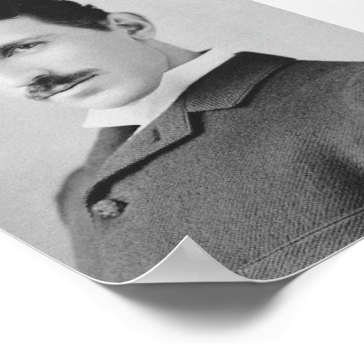Nikola Tesla - Circa 1890 Poster (Ecke)
