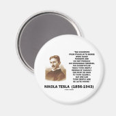 Nikola Tesla Clear Thinkers streben klar nach eine Magnet (Vorderseite/Rückseite)