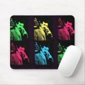 Nikola Tesla-Collage Mousepad (Mit Mouse)