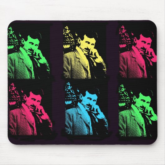 Nikola Tesla-Collage Mousepad (Vorne)