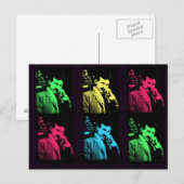 Nikola Tesla Collage Postkarte (Vorne/Hinten)