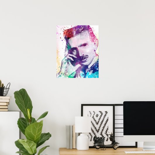 Nikola Tesla - Creative Genius Poster (Heimbüro)