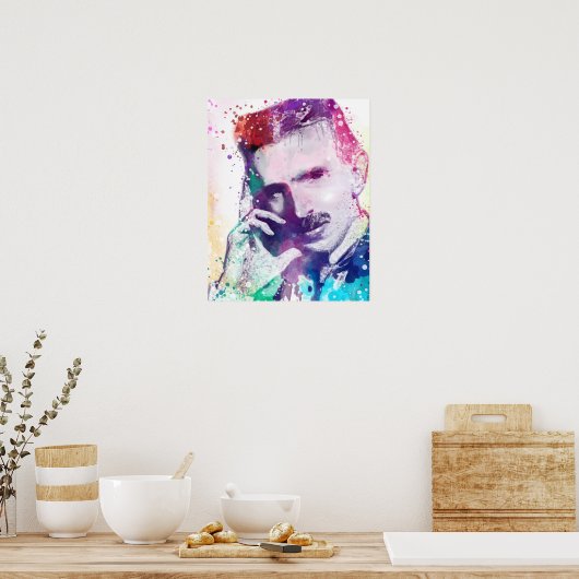 Nikola Tesla - Creative Genius Poster (Küche)