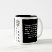 Nikola Tesla Custom Quote Philosophie Tasse (VorderseiteRechts)