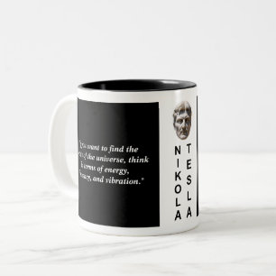 Nikola Tesla Custom Quote Philosophie Tasse