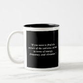 Nikola Tesla Custom Quote Philosophie Tasse (Links)
