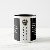 Nikola Tesla Custom Quote Philosophie Tasse (Mittel)