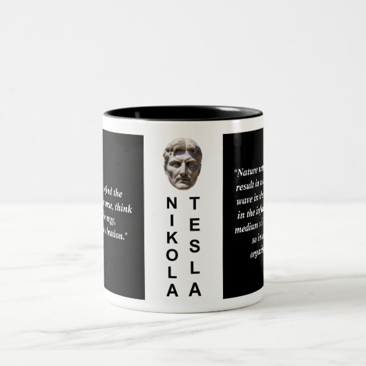 Nikola Tesla Custom Quote Philosophie Tasse (Mittel)